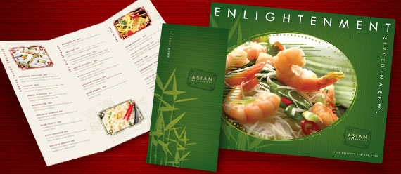 Digital Printed restaurant menu